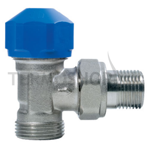 Termostatický ventil rohový 1/2" x EK 3/4"