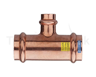 Medený T-kus 15x18x15 voda/plyn
