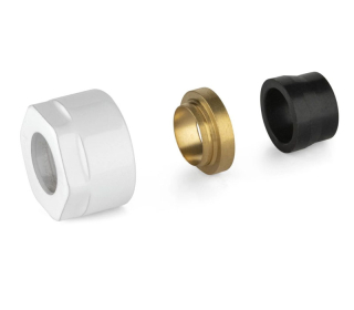Adaptér na medenú rúrku 15 x 3/4" - biely