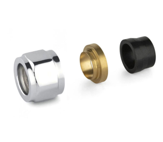 Adaptér na medenú rúrku 15 x 3/4" - chróm