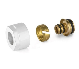 Adaptér na plastovú rúrku 16 x 3/4" - biely