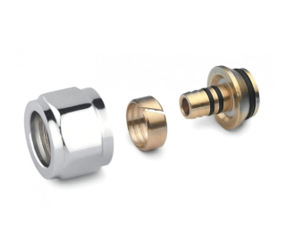 Adaptér na plastovú rúrku 16 x 3/4" - chróm