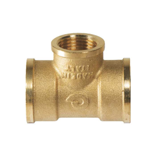 Mosadzný T-kus redukvaný FFF 6/4" x 1/2" x 6/4"