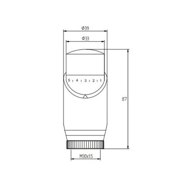 Termostatická hlavica APM - chróm